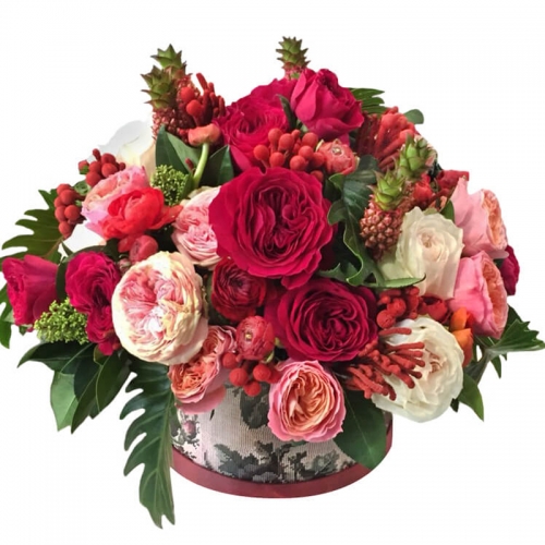 Букет в шляпной коробке "Fairy Tale"